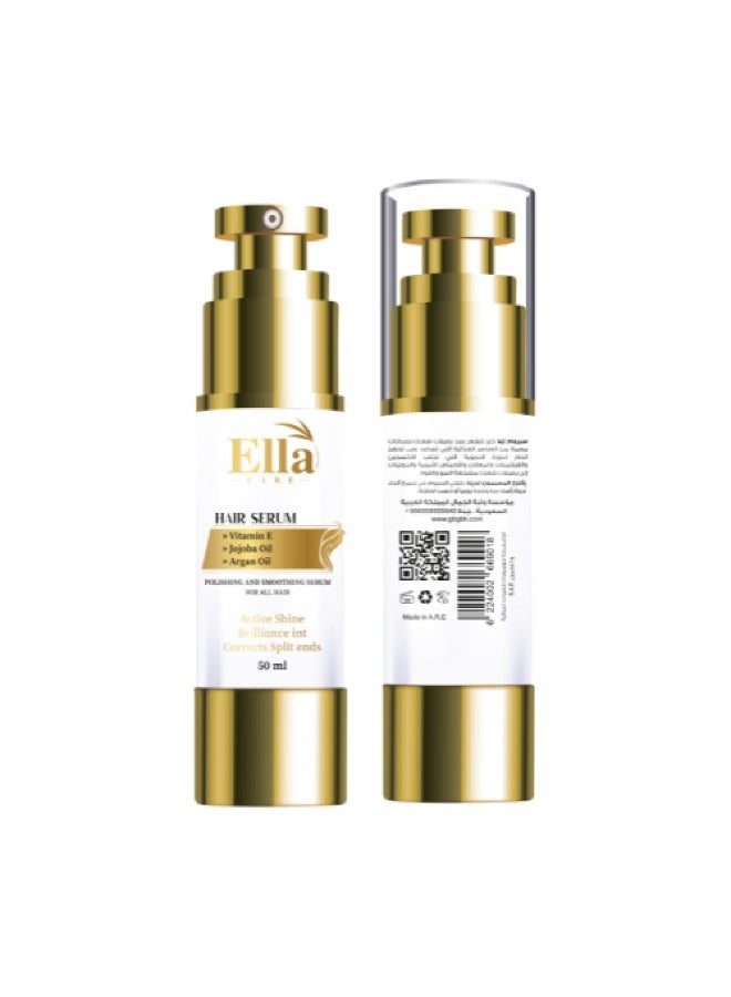 Ella Care Serum for protection and nourishment with its formula of castor oil, argan oil, jojoba oil and vitamin E from ella care, 50 ml - Image 4