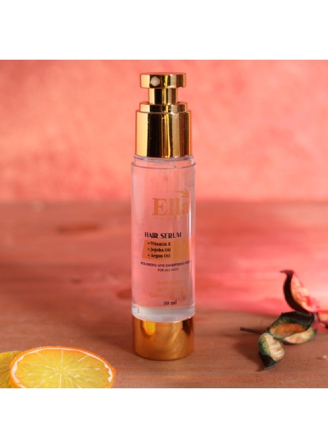 Ella Care Serum for protection and nourishment with its formula of castor oil, argan oil, jojoba oil and vitamin E from ella care, 50 ml - Image 2