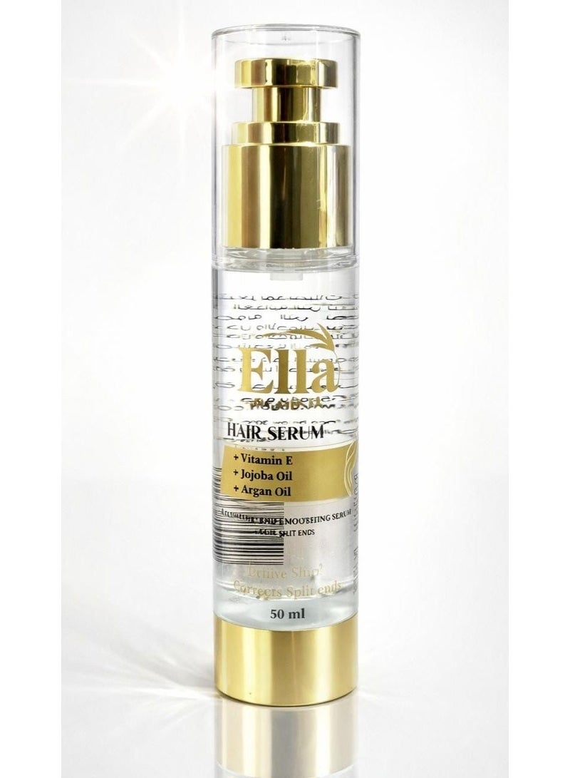 Ella Care Serum for protection and nourishment with its formula of castor oil, argan oil, jojoba oil and vitamin E from ella care, 50 ml - Image 1