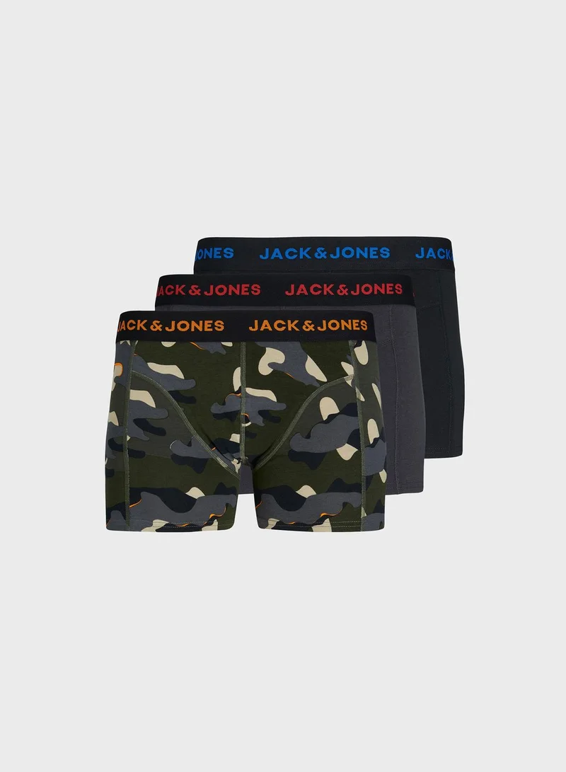 JACK & JONES Pack Of 3 Boxers