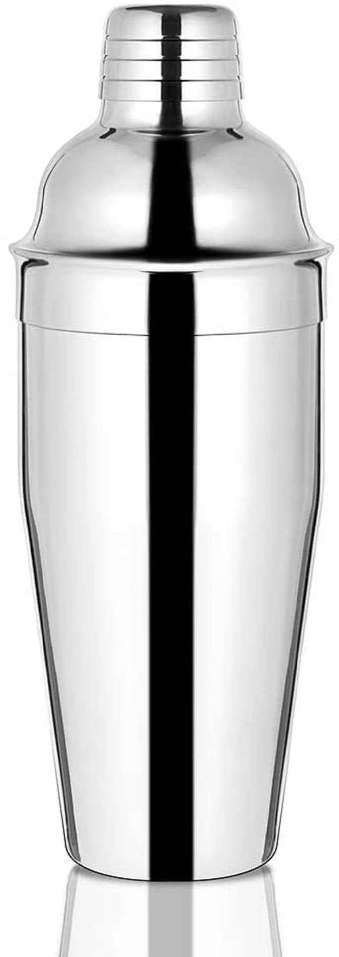 Dynore Stainless Steel 6 Pcs Bartender Martini Kit Bar Set - Teardrop Bar Spoon, Cocktail Shaker 500 ml, Tall peg Measure 30/60 ml, Black PVC Muddler, Ice Tong, Cocktail Strainer- Set of 6 - Image 2