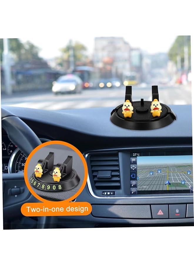 Excefore Multifunctional Car Mobile Phone Holder With Parking Number Plate, Dashboard Cell Phone Holder For Car, Secure Cellphone Stand For Vehicle Mount - Image 5