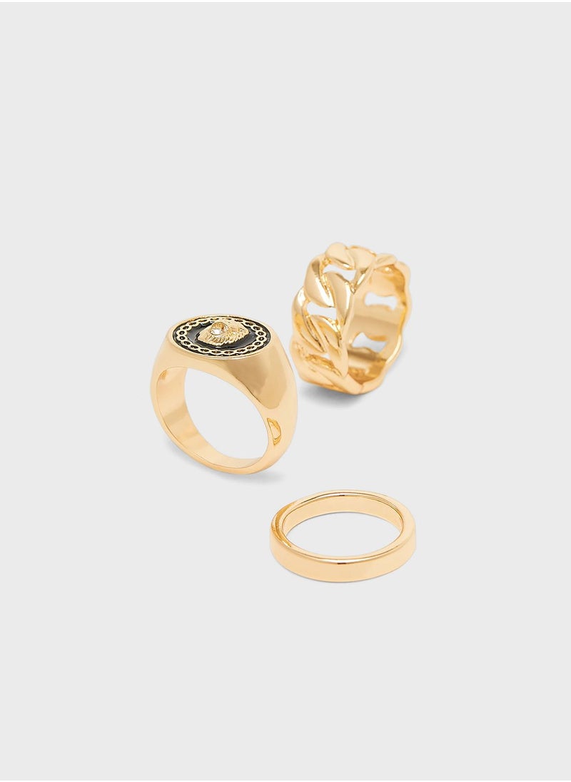 ALDO - Woe Rings (Pack Of 3) - Image 1