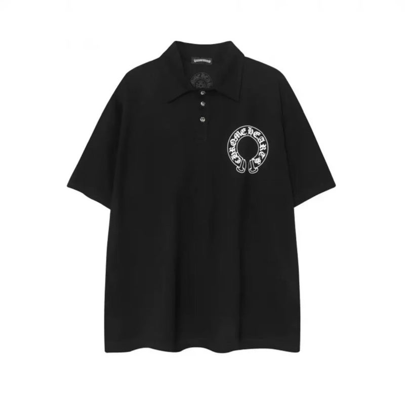 Chrome Heart New Style Chrome Heart Pocket Summer Trendy Brand and Street Style Unisex Couple Short-Sleeve T-Shirt - Image 1