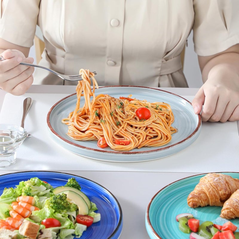vancasso Bonita Dinner Plates Set of 6 Cool Color - Image 5