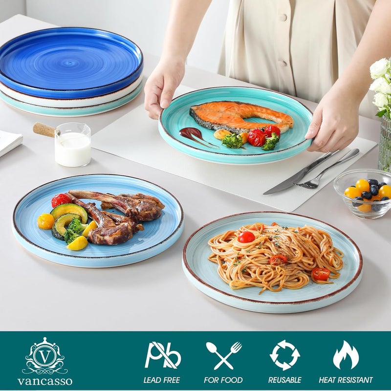 vancasso Bonita Dinner Plates Set of 6 Cool Color - Image 3