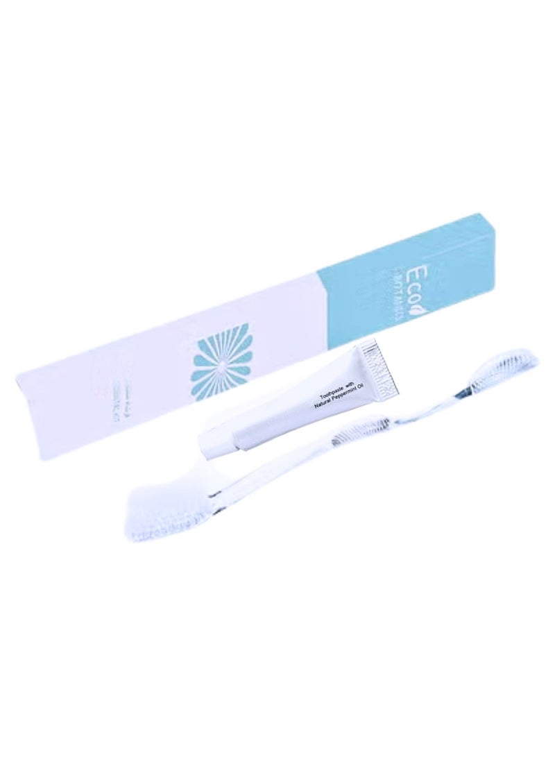 Eco Botanics Bulk Set Pack of 50 Hotel Amenities Disposable Travel Dental Kit For Adults & Kids - Image 2