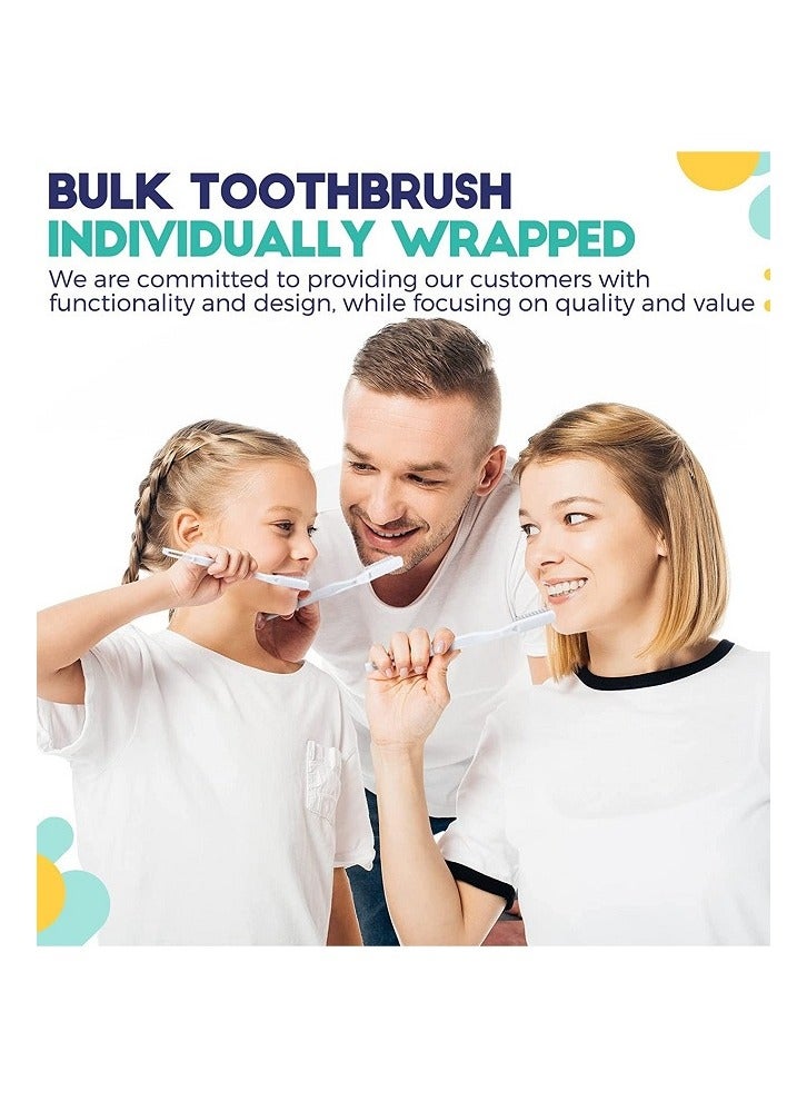 Eco Botanics Bulk Set Pack of 50 Hotel Amenities Disposable Travel Dental Kit For Adults & Kids - Image 3