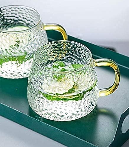 ROY ENTERPRISE Borosilicate Glass Cup Coffee Tea Mug with Golden Handle | Mug for Coffee,Tea,Milk,Green Tea,Herbal Tea,Lemon Tea for Home 410 ML (1) - Image 3