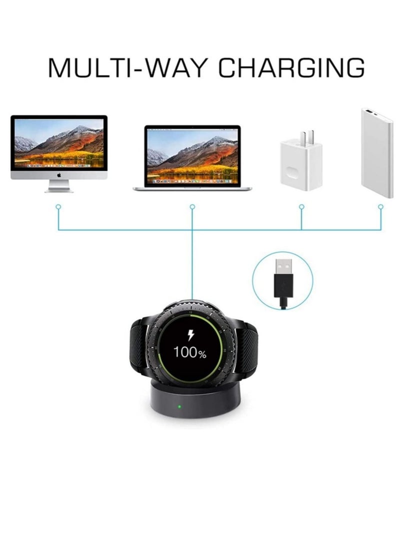 ELTRAZONE Wireless Charging Dock Cradle Charger compatible with Samsung Gear S3 for Samsung G2 Watch - Image 2