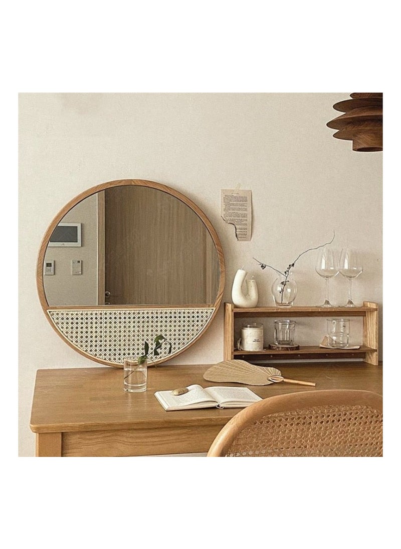Ayra Rattan Mirror with weaving  - Image 4