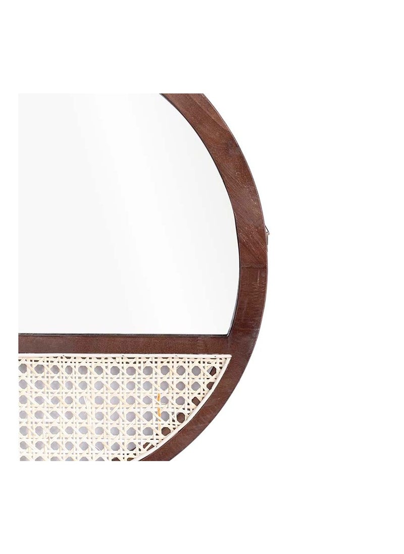 Ayra Rattan Mirror with weaving  - Image 2