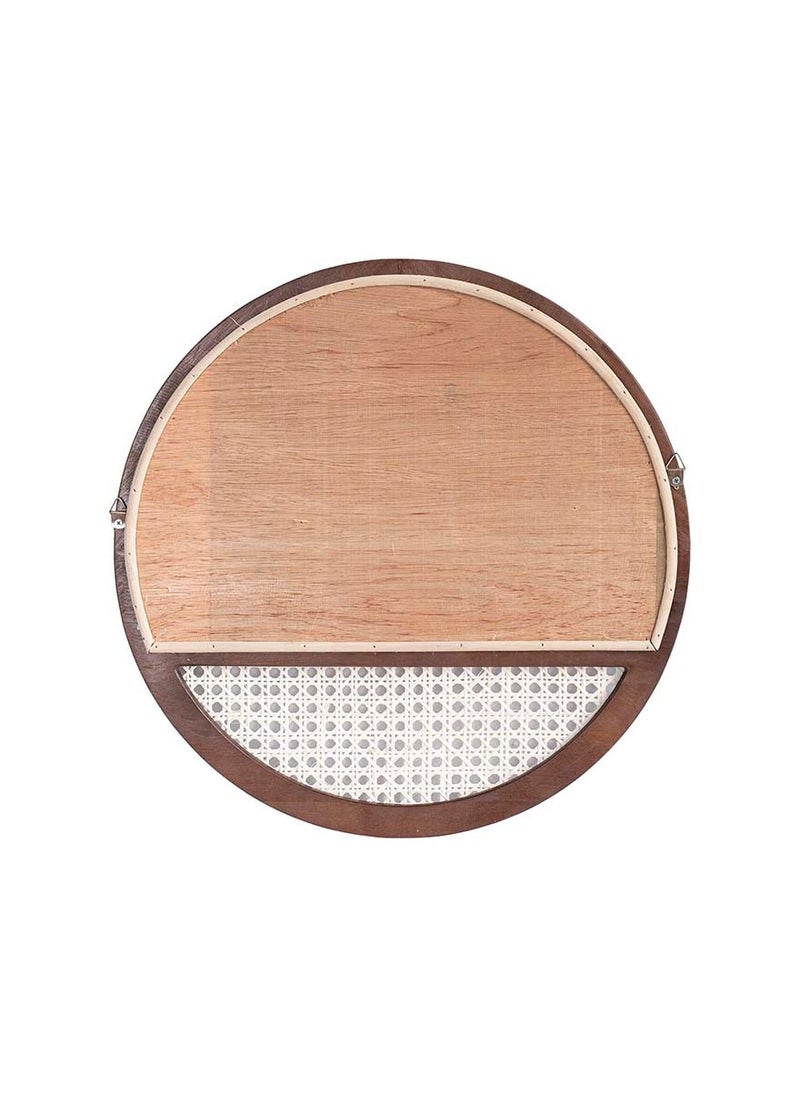 Ayra Rattan Mirror with weaving  - Image 3