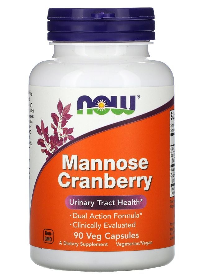 now Mannose Cranberry 90 Veg Capsules