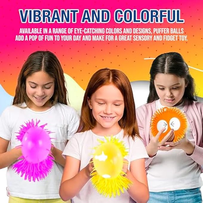 Playbees 6-Pack Spiky Balls - 5.5 Inch Sensory Stress Relief Toy - Assorted Colors - Kids & Adults - Party Favor - Image 5