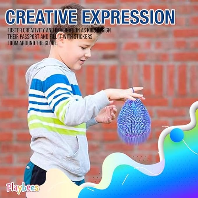 Playbees 6-Pack Spiky Balls - 5.5 Inch Sensory Stress Relief Toy - Assorted Colors - Kids & Adults - Party Favor - Image 4