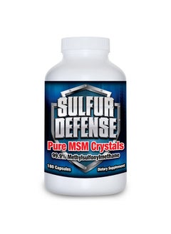 Sulfur Defense Opti-Msm 99.9% Pure Msm Powder Capsules, Made In Usa, Organic Methylsulfonylmethane, Non-Gmo, Gluten-Free, Immune System Booster, Soothes Joint Pain, Younger Skin, Hair, Nails, 180 Caps - pzsku/ZDFDC1F1391FEEFA595CBZ/45/_/1728309294/10101390-28f0-4339-8e27-7adee87bb49c