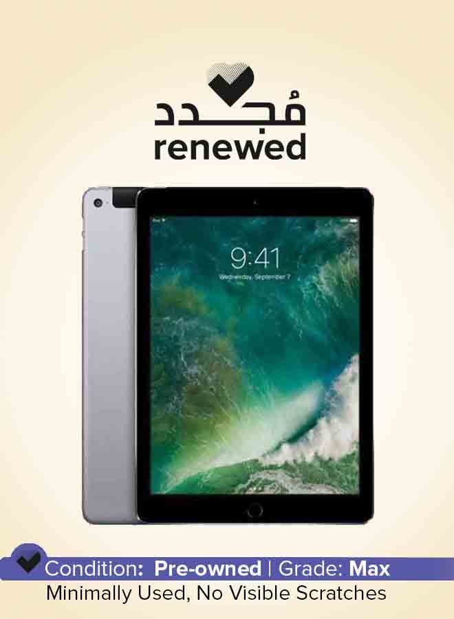 ابل  متجدد - iPad Air 2 (2014) الجيل الثاني مقاس 9.7 بوصات، سعة 64 جيجابايت، شبكة WiFi رمادية اللون مع خاصية Face Time - Image 1