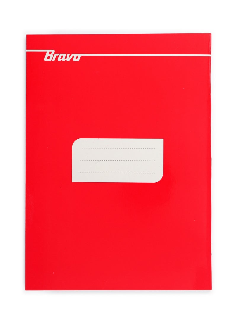 Bravo Italian Large Stapled Notebook - 40 Sheets - lined - Assorted Plain Colors - Pack of 10 Pcs - Image 1