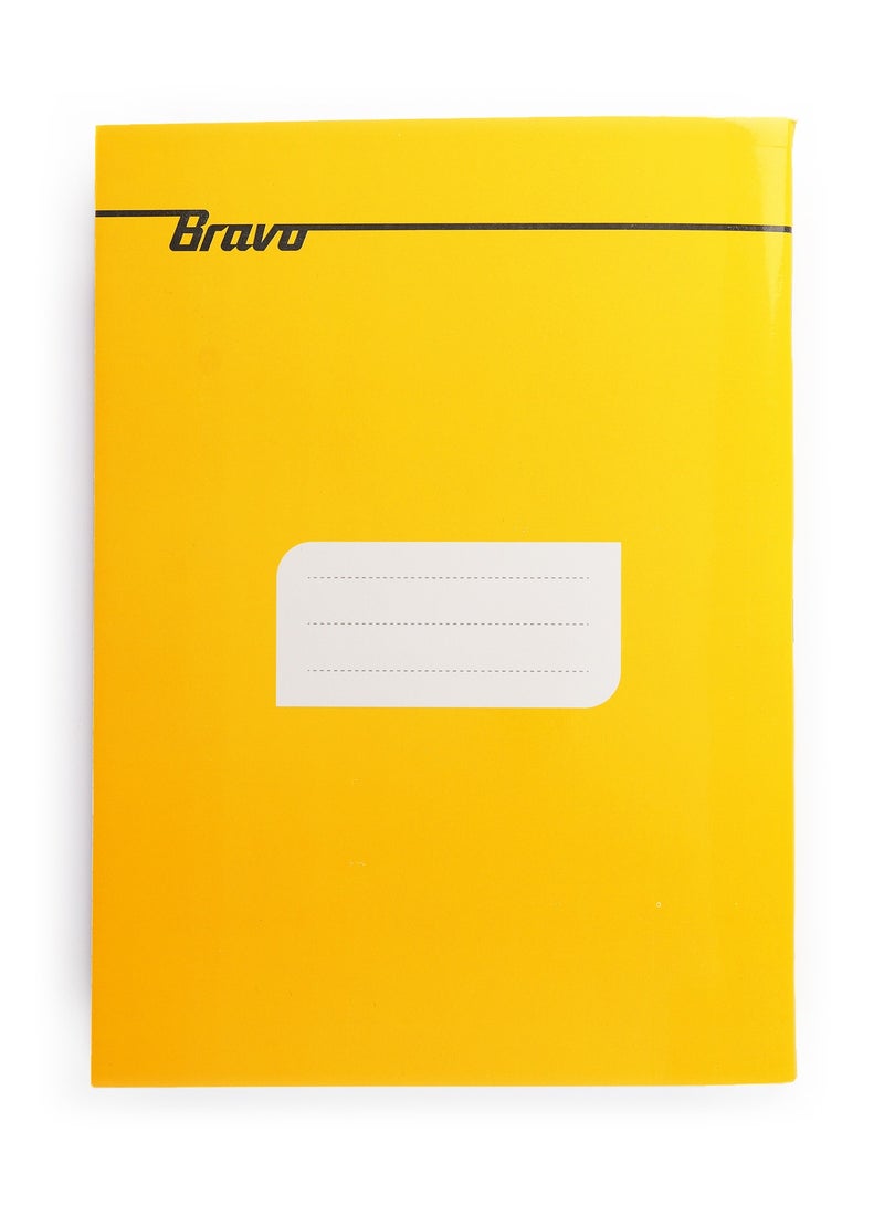 Bravo Italian Large Stapled Notebook - 40 Sheets - lined - Assorted Plain Colors - Pack of 10 Pcs - Image 4
