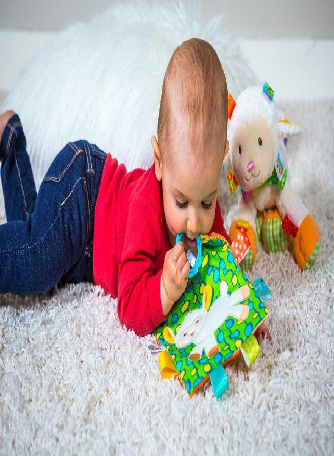 Taggies Crinkle Me Baby Toy, Sherbet Lamb - Image 2