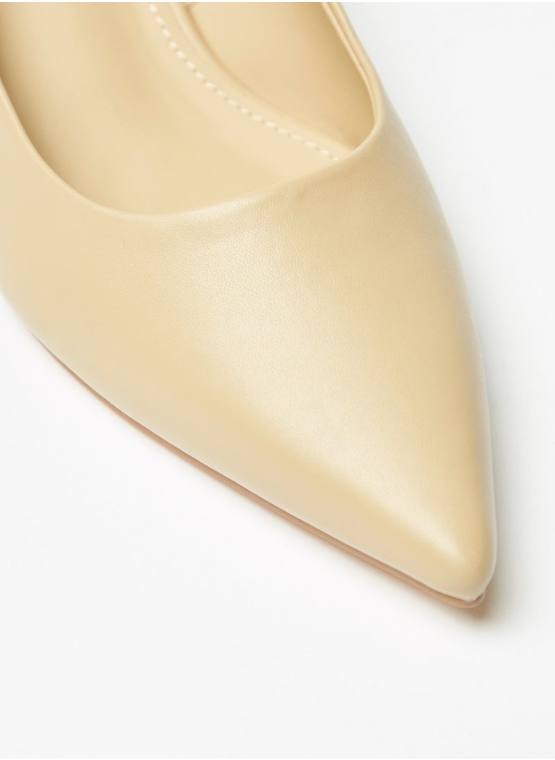 Flora Bella By Shoexpress - Womens Solid Slip On Pointed Toe Pumps With Kitten Heels By Shoexpress - Image 1
