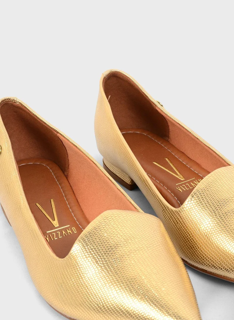 VIZZANO Pointed Toe Low Heel Pumps