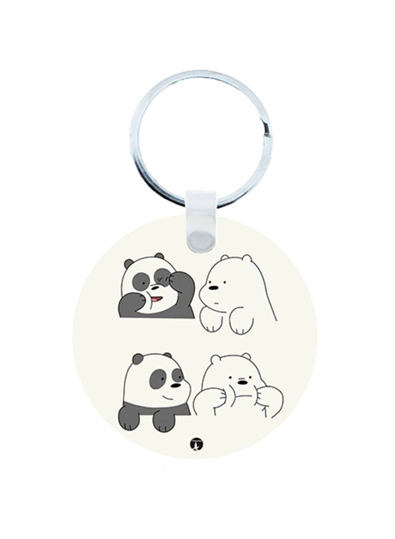 RKN The Bear Wooden Keychain