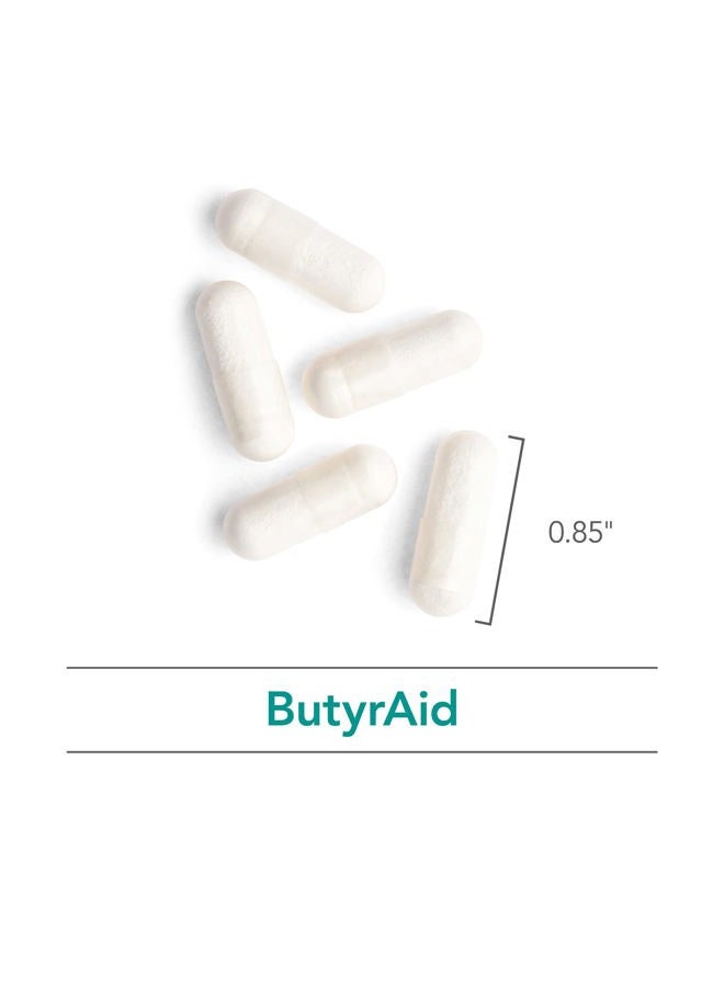 Nutricology مكمل بيوتر إيد 200 ملغ - بيوترات، صحة الأمعاء، حمض البيوتيريك، مركب التريبيوتيرين، تغذية بطانة القولون، بكتيريا ما بعد العلاج، كبسولات نباتية بطيئة الإطلاق - 100 حبة - Image 5