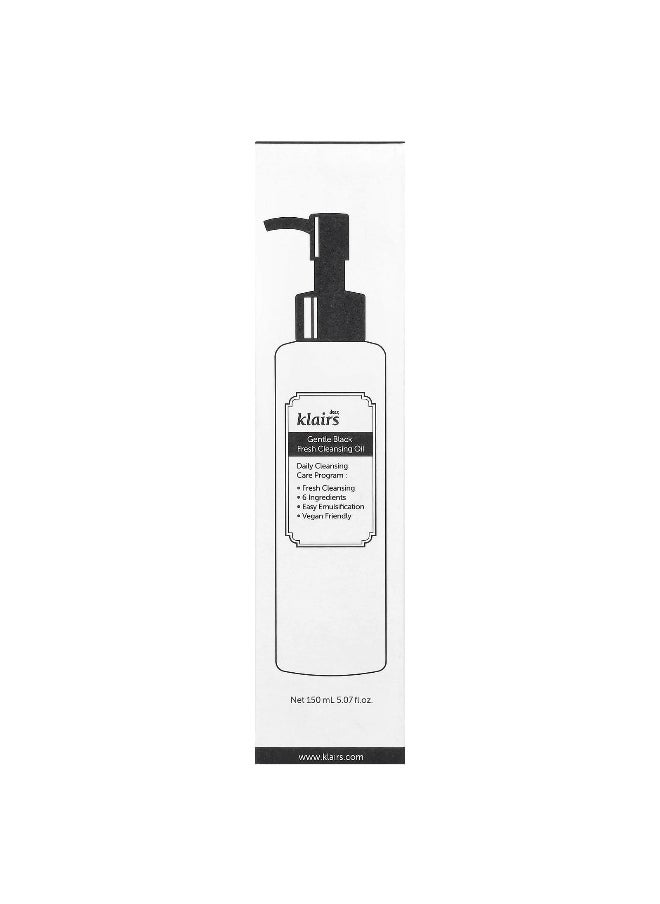 Dear,Klairs Dear, Klairs, Gentle Black Fresh Cleansing Oil, 5.07 fl oz (150 ml)  - Image 2