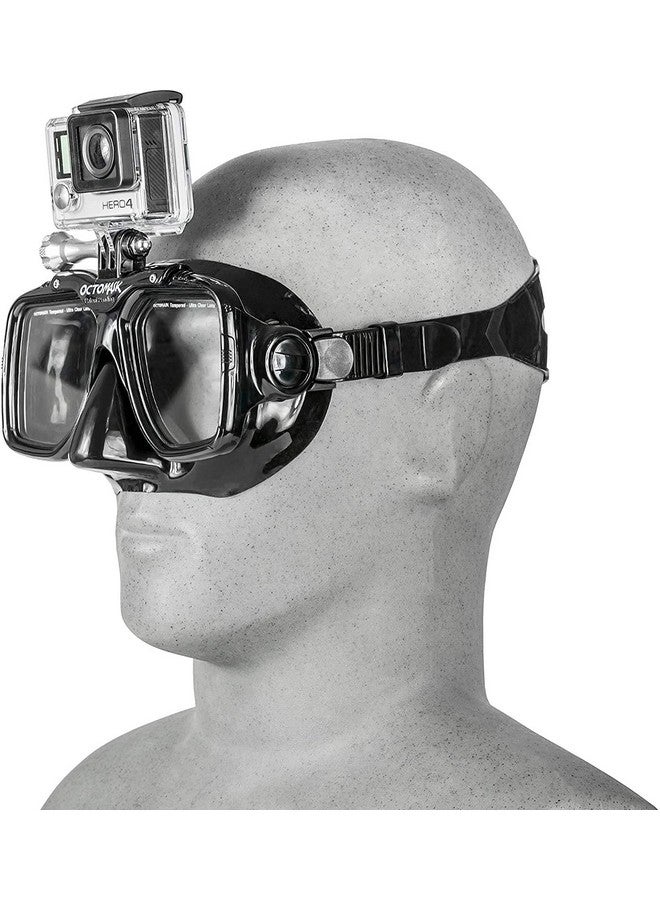 Octomask Dive Mask W;Mount For All Gopro Hero Cameras For Scuba Diving, Snorkeling, Freediving (Black)… - Image 5