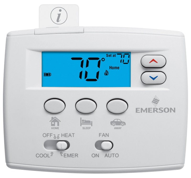Emerson Thermostats 1F89EZ-0251, Blue Series 2 Inch Low Voltage Thermostats, White, AA - Image 4