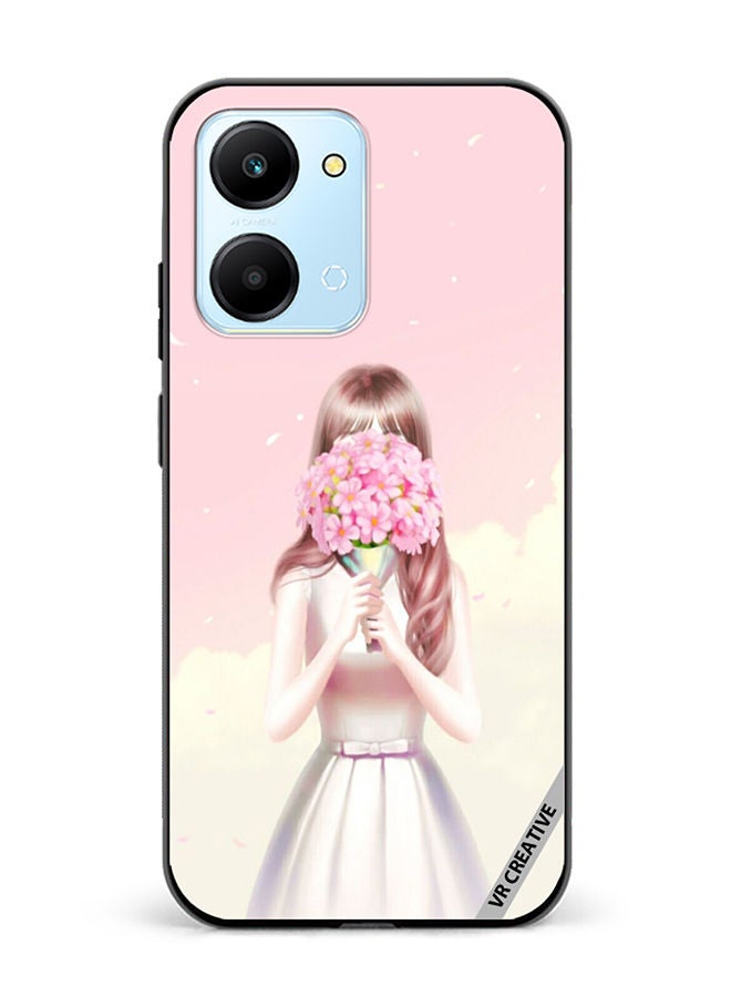 VR CREATIVE Protective Case Cover For Honor Play7T Blush Flowers Design Multicolour - Image 1