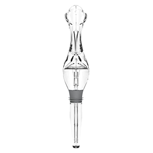 Host Tilt Variable Wine Aerator Pourer, Preserve Wine, Bottle Sealer, Wine Stopper, Drip Free Pourer, Aerating Wine Cork Spout, BPA-Free Plastic, Stand Included, Clear - Image 5