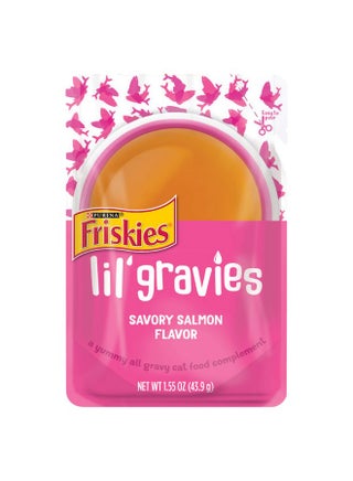 طعام القطط Purina Friskies Lil' Gravies Savory Salmon Flavor مكمل غذائي للقطط قابل لللعق - (عبوة من 16 كيسًا) 1.55 أونصة - pzsku/ZDFDCDA95200102F195ACZ/45/_/1737031407/14cb8fae-d57e-44f3-a447-3ba4adb6806b