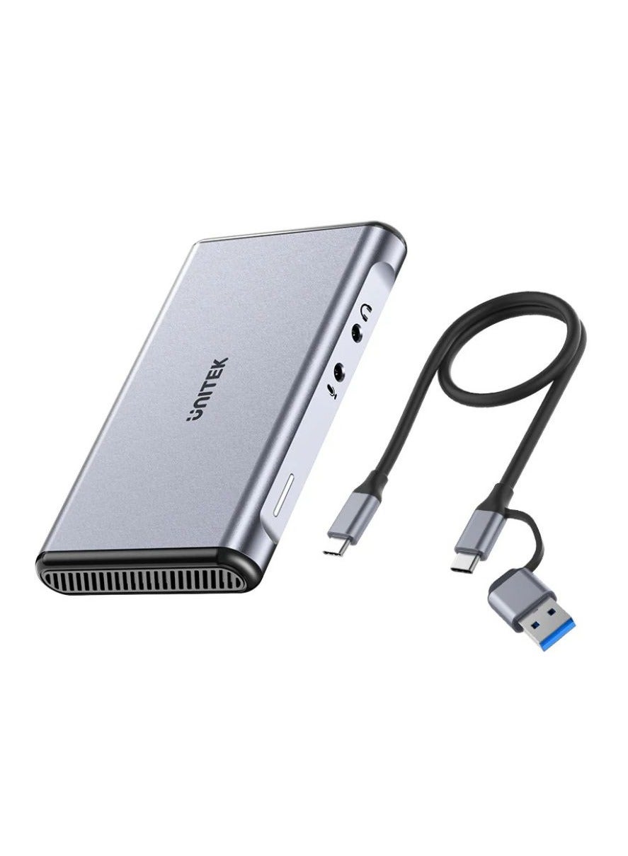 UNITEK 4K@60Hz Video Capture Card – High-Performance HDMI Game Streaming Device with Ultra-Low Latency, Compatible with OBS Studio for Live Streaming, Video Recording, and More