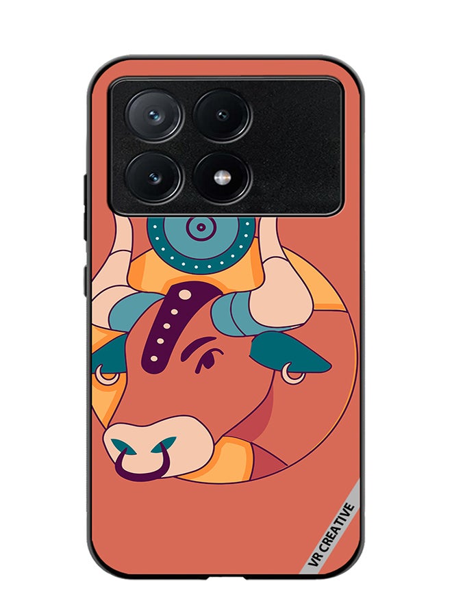 VR CREATIVE Protective Case Cover For Xiaomi Poco X6 Pro Ox Zodiac Signs Design Multicolour - Image 1