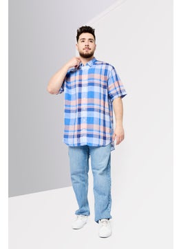 GANT Men Regular Fit Checkered Short Sleeves Casual Shirt, Multicolor  - Image 2