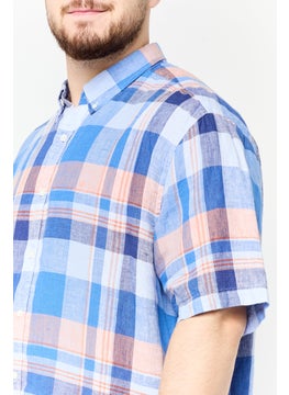 GANT Men Regular Fit Checkered Short Sleeves Casual Shirt, Multicolor  - Image 4