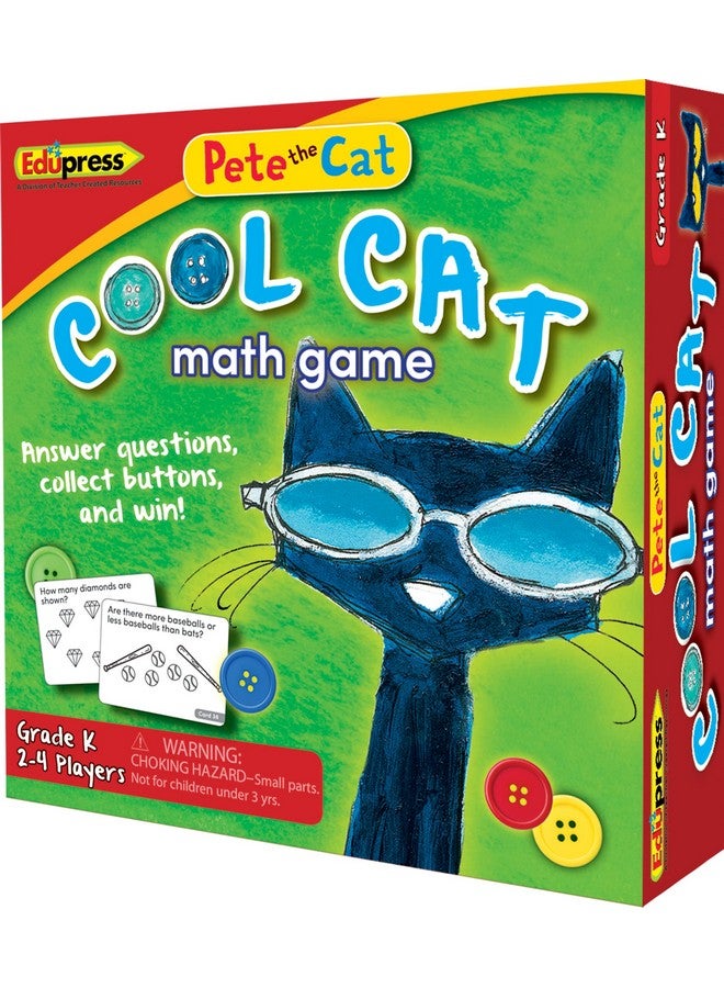 Edupress Pete the Cat Cool Cat Math Game Grade K - EP63530 - Image 1