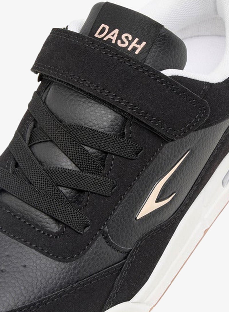 Dash Girls Panelled Sports Shoes with Hook and Loop Closure - Image 4