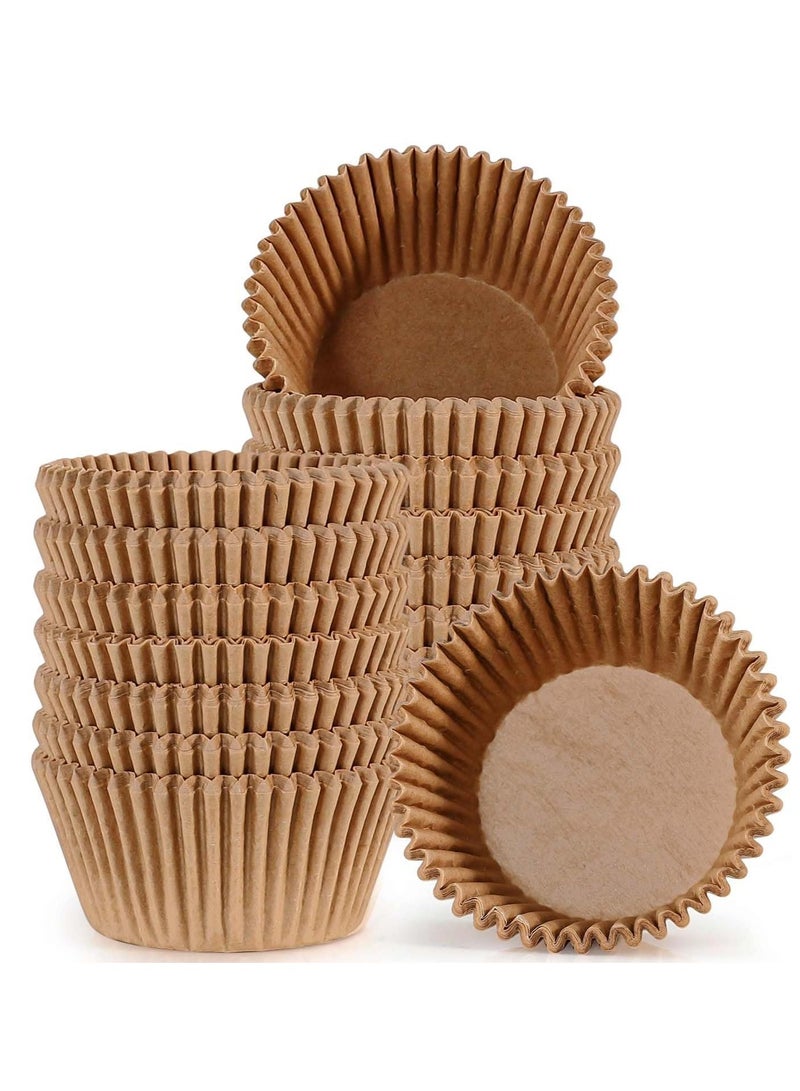 Caperci Standard Cupcake Muffin Liners for Baking 300 Pcs - Odorless Greaseproof Paper Muffin Baking Cups for Wedding Birthday Party Baby Shower Festivals (Natural) - Image 1