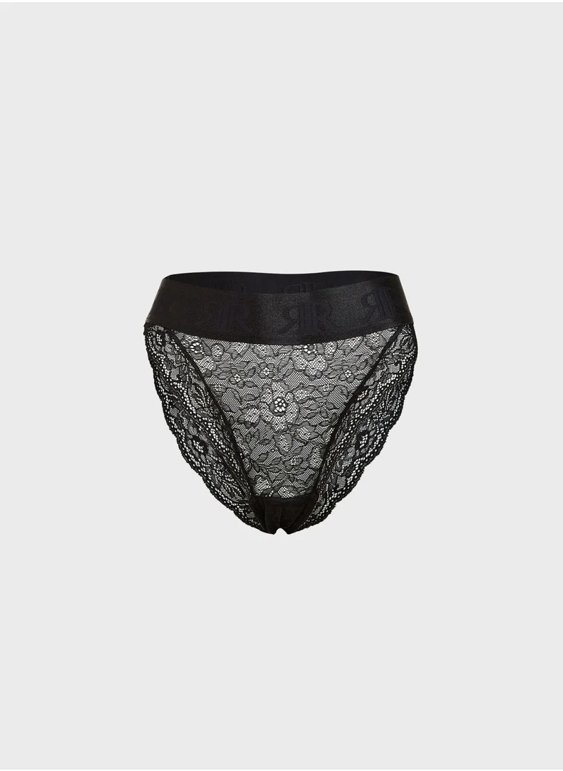 RIVER ISLAND Lace Detail Brief