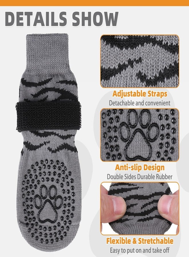 كولتيل جوارب كولتايل المضادة للانزلاق للكلاب، مناسبة للأرصفة الساخنة والباردة لمنع لعق الكفوف، أحذية واقية للكلاب مزودة بمقابض مانعة للانزلاق للأرضيات الخشبية، جوارب مانعة للانزلاق مناسبة لأزياء الهالوين للكلاب الصغيرة والمتوسطة والكبيرة (مقاس M). - Image 3