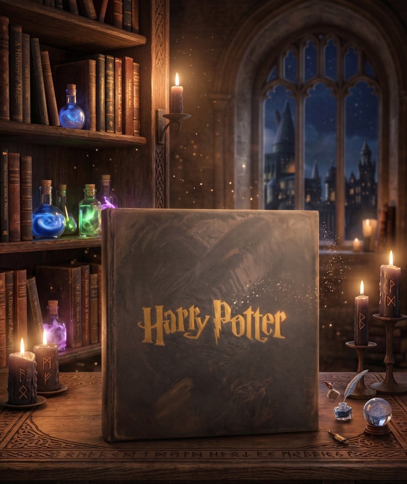 هاري بوتر طقم دفتر سحري بتصميم دوبي مع قلم أزرق وعلبة هدايا أنيقة  أ طقم من 3 قطع HP-Dobby - Image 4