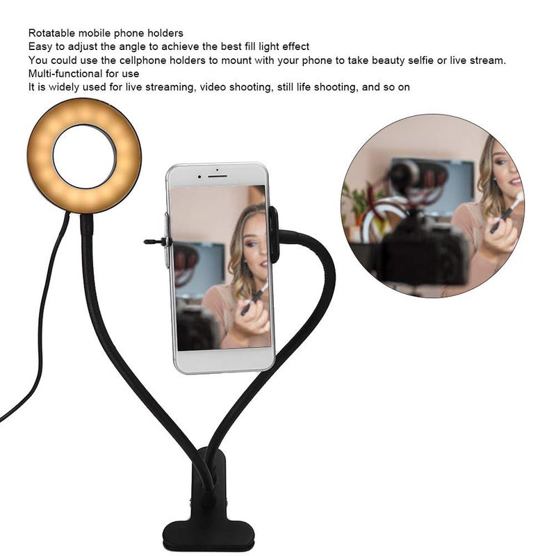 كلاراكو حلقة إضاءة قابلة للتعديل للبث المباشر، إضاءة مرنة لتصوير السيلفي في الاستوديو، تصوير حفلات الزفاف، تصوير المنتجات، تصوير الأفلام الصغيرة - Image 2