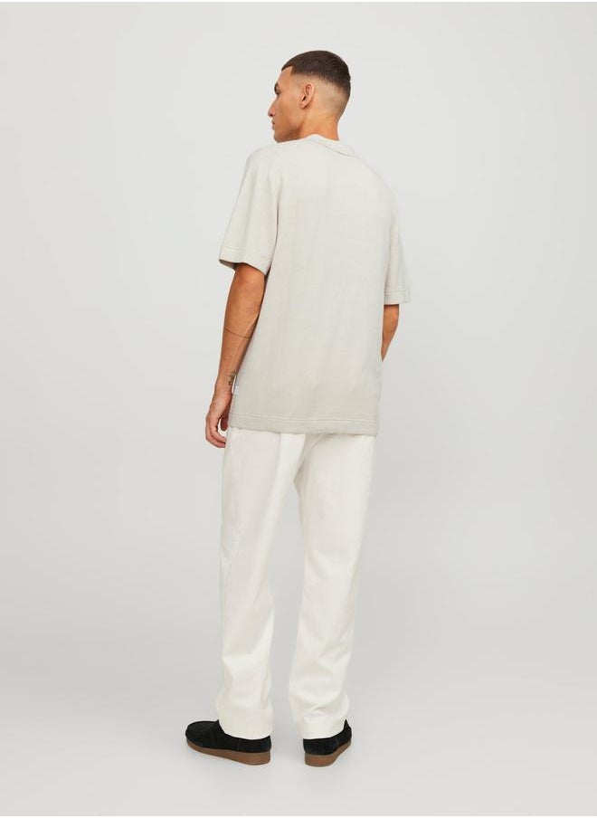JACK & JONES - Regular Fit Zip Closure Polo - Image 1