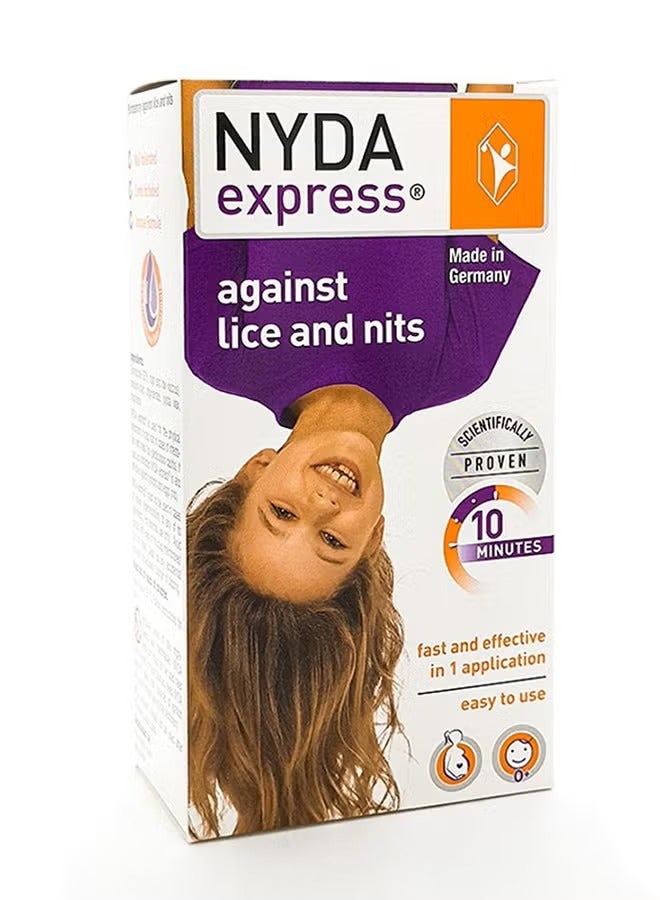 نايدا محلول نايدا إكسبريس للقضاء على القمل والصئبان في 10 دقائق فقط - 50 مل