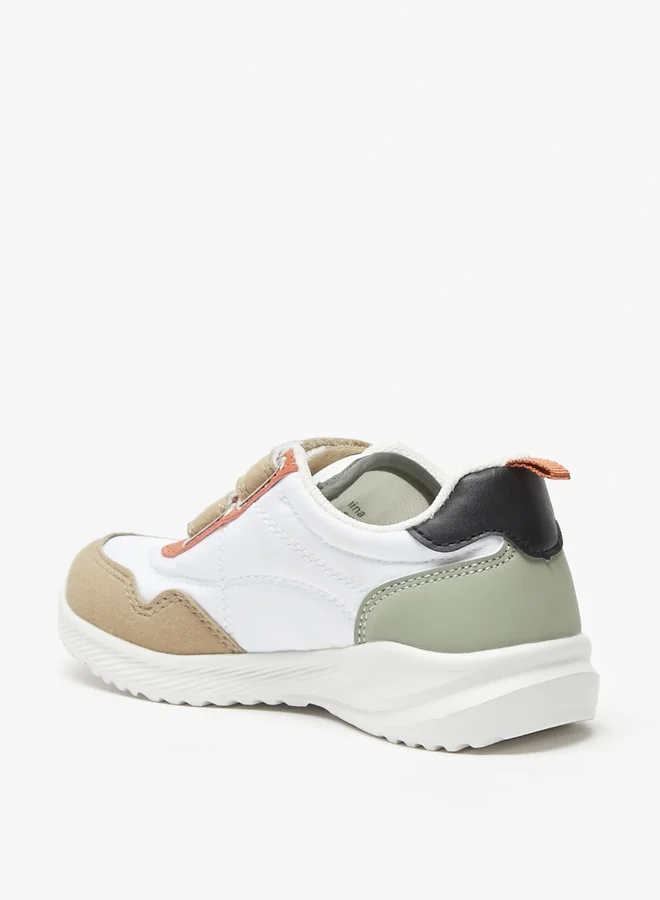 ال بي ال من شو اكسبرس Boy's Textured Sneakers with Hook and Loop Closure