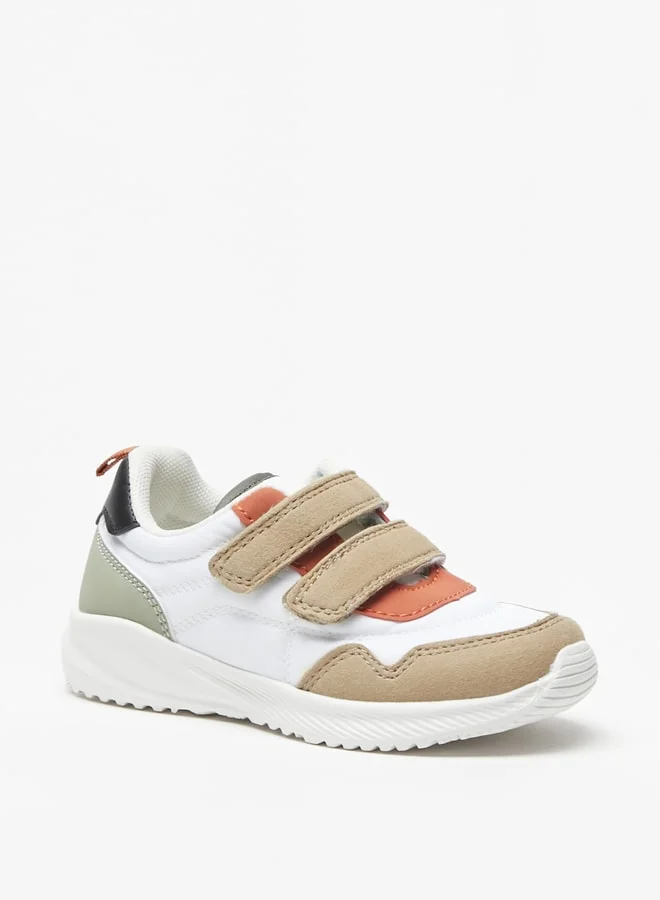 ال بي ال من شو اكسبرس Boy's Textured Sneakers with Hook and Loop Closure